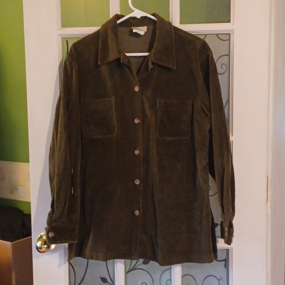 Corduroy shirt women's size 8 Company Collection vintage Corduroy shirt jacket